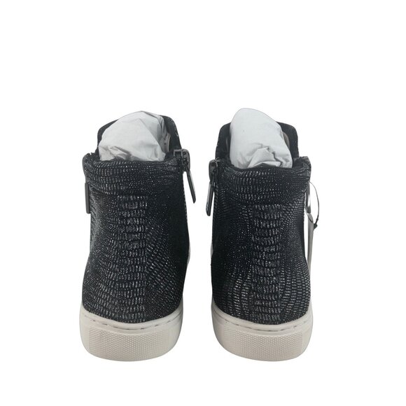 Kenneth Cole Kiera Casual Ankle Booties Sneakers Sz 5 Black/Metallic Pewter New - Picture 7 of 8